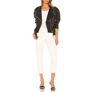 MOTHER The Shaker Prep Fray Act Natural Cropped Jeans Sz 27 Clean Girl Aesthetic